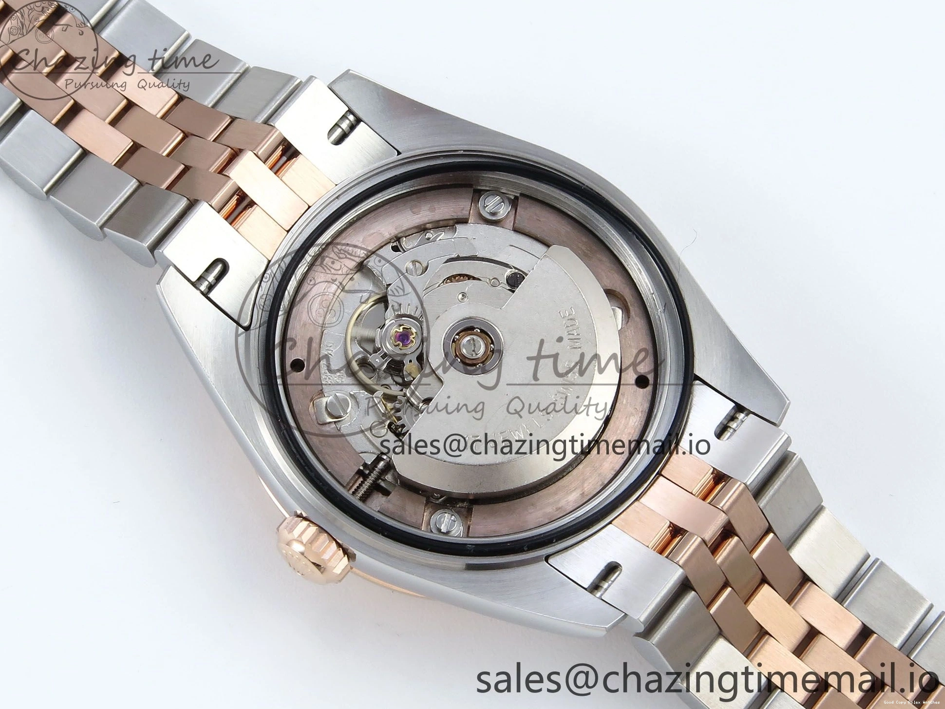 Best AAA Replica Sites Bracelet RG Dial Gray Jubilee 31 DateJust Steel 516 Roman ARF Edition SS Diamonds on 904L 1:1 278271 Best StreetReady ETA 0117